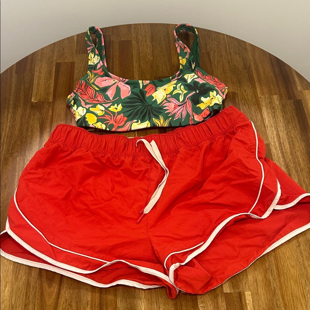 OLD NAVY Swim Top and Athletic Shorts